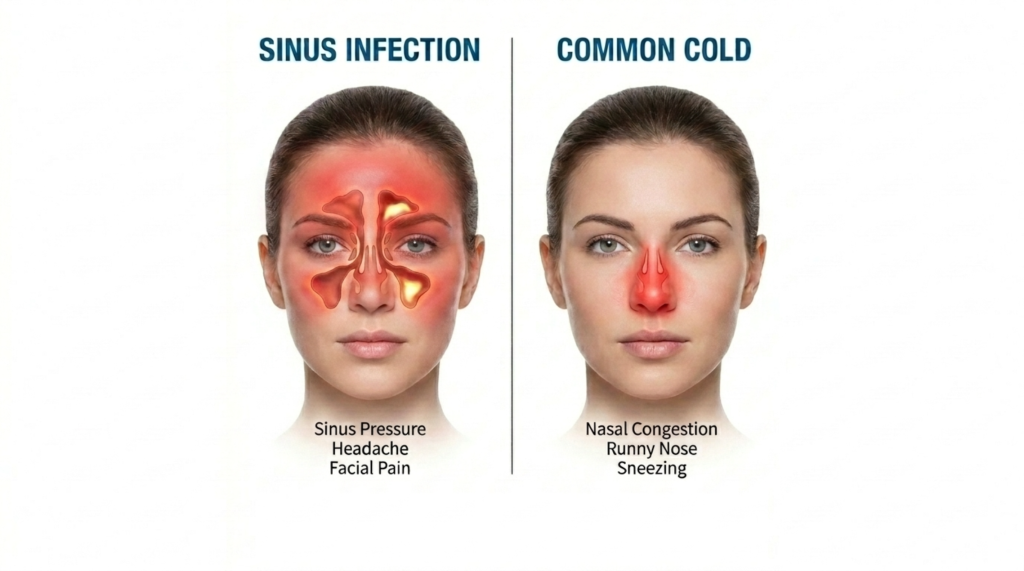 Sinus Infection or Common Cold? How to Tell the Difference